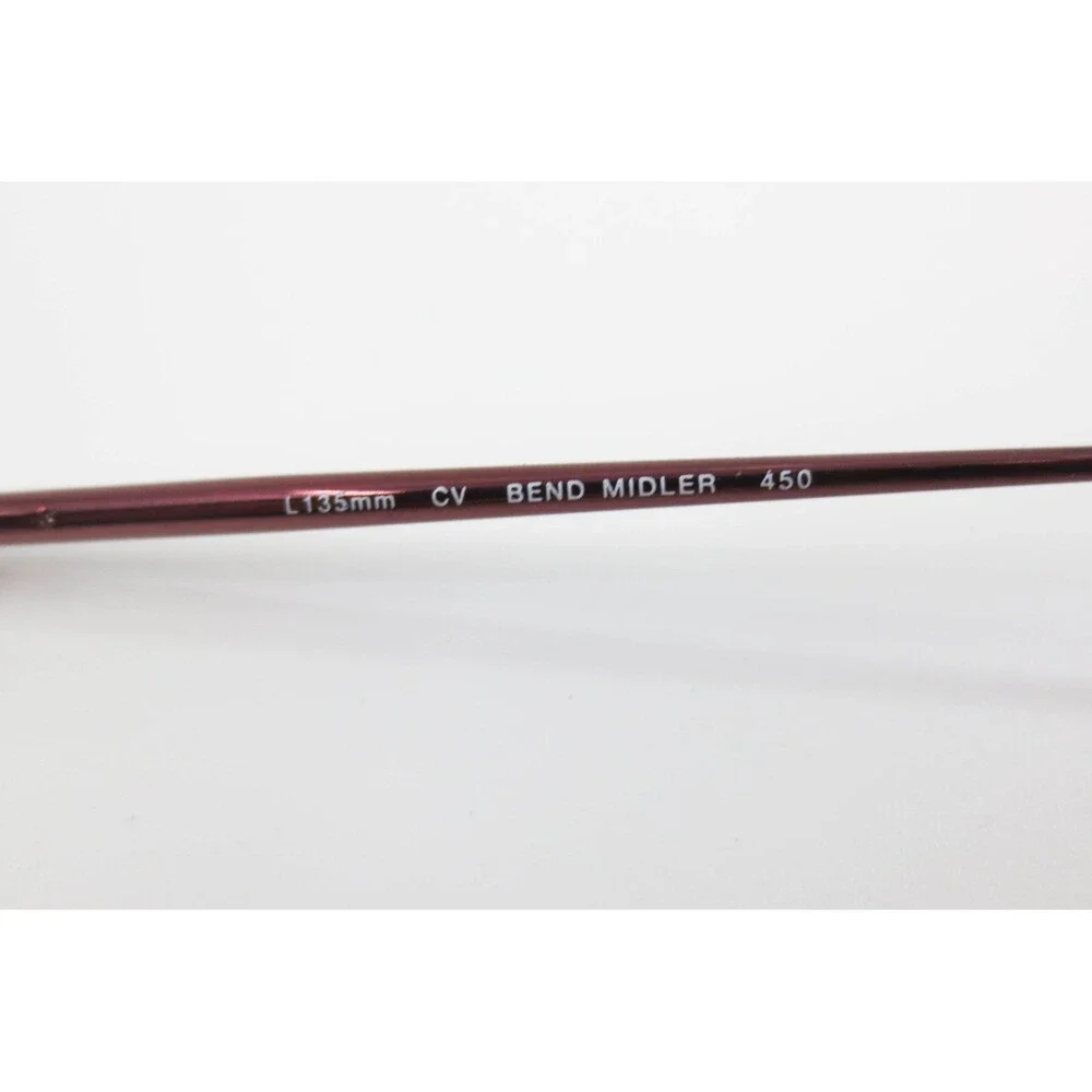 Kenneth Cole Bend Midler 450 Oval Burgundy Metallic Eyeglasses Frames L135mm
